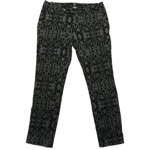 Mossimo‎ Fit 3 Pants Black Printed Skinny Stretch Women's 6 Casual